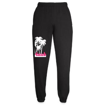 Urlaub Palmen Insel Ferien urlaubsreif Südsee - Unisex Jogginghose - Schwarz - Vorne - AI Model Female 172 light (172cm)