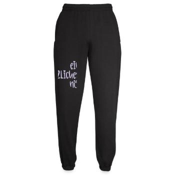 Absage - Herzliches Nö - Unisex Jogginghose - Schwarz - Vorne - AI Model Female 172 light (172cm)
