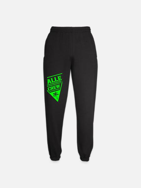 Mille Crew Mint Triangle Patch - Unisex Joggers - black