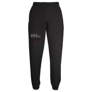 Rudern Sprüche - einmal rudern immer rudern - Unisex Jogginghose - Schwarz - Vorne - AI Model Female 172 light (172cm)