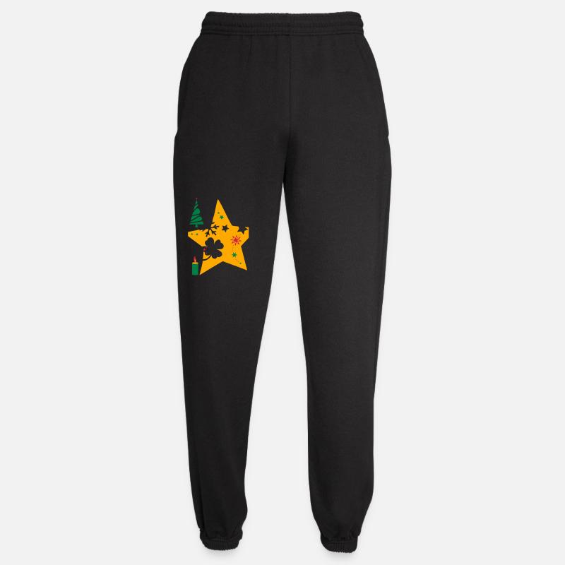 Weihnachtsstern Advent - Unisex Jogginghose - Schwarz