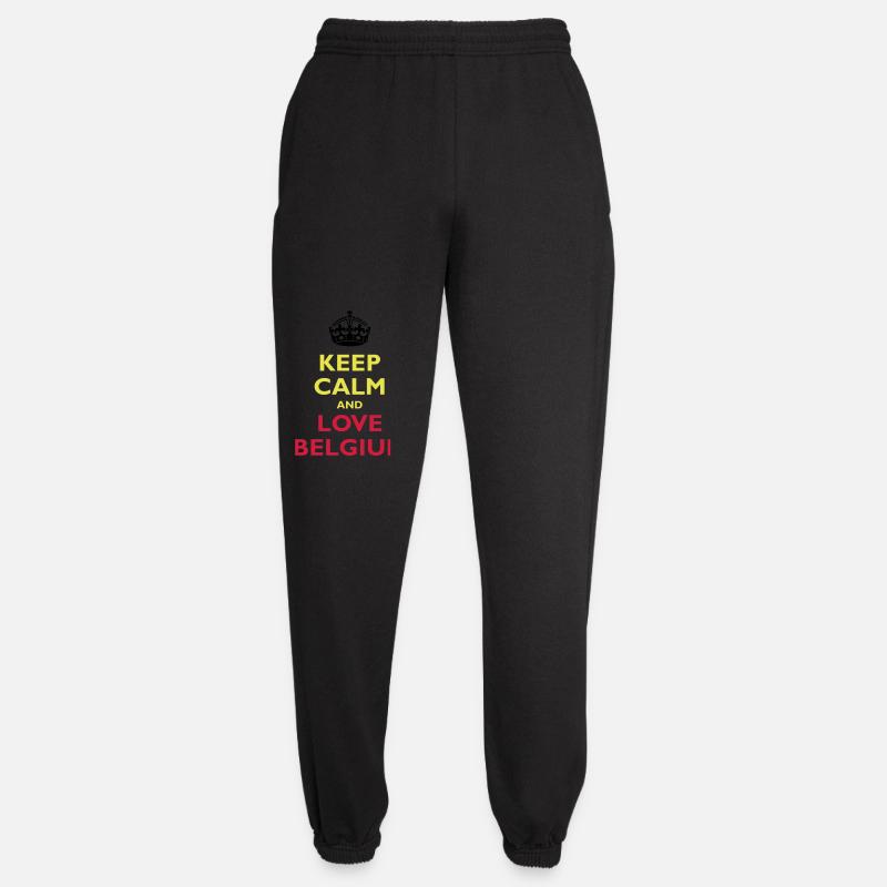 Keep Calm & Love Belgium - Unisex Joggers - black