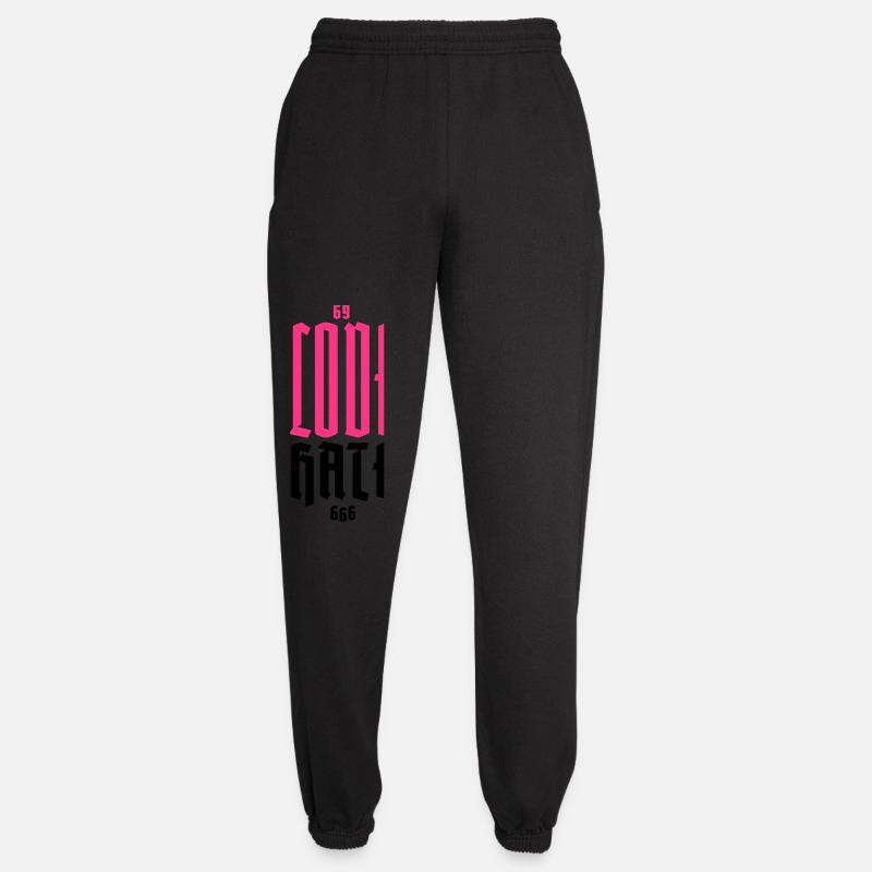Gothique Néon CODE Vertical - Pantalon de jogging unisexe - noir