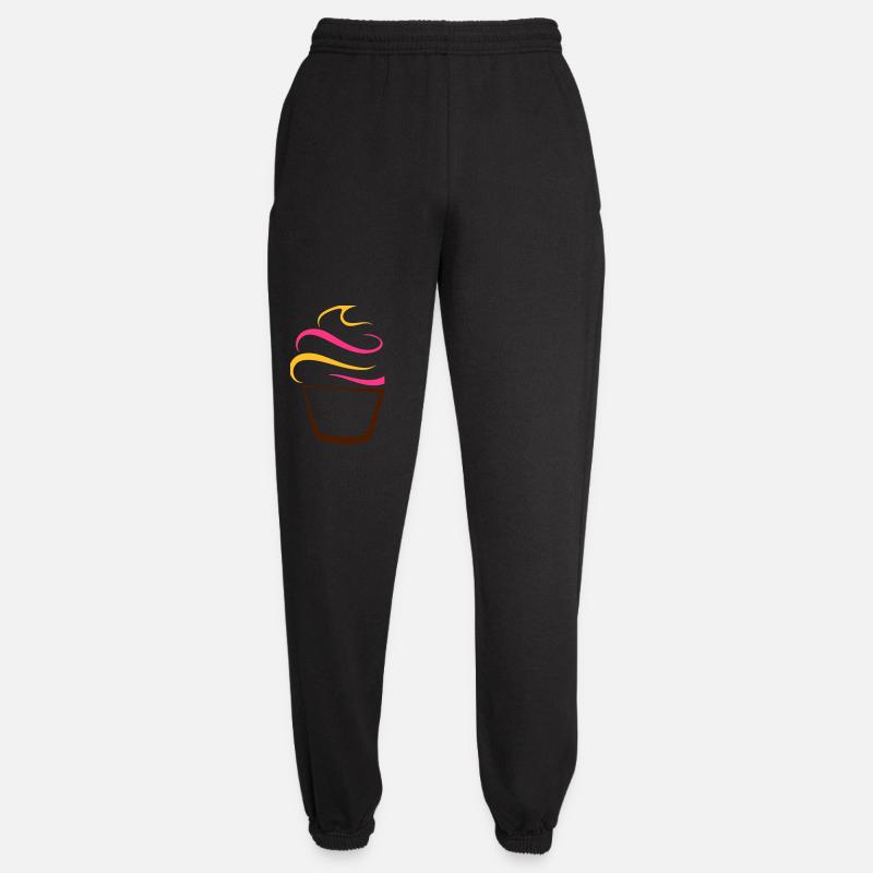 Cupcake pen drawing - Unisex Joggers - black
