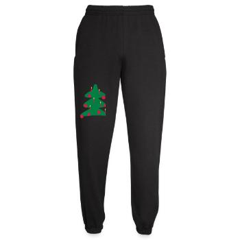 Christmas tree - Unisex Joggers - black - Front - AI Model Female 172 light (172cm)