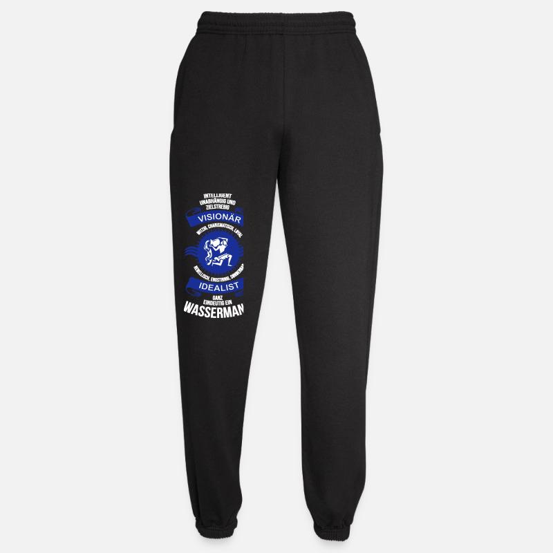 Sternzeichen Wassermann - Unisex Jogginghose - Schwarz