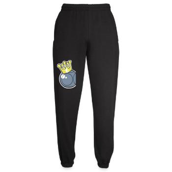 king petanque logo flex - Unisex Joggers - black - Front - AI Model Female 172 light (172cm)