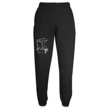 A melting ice Cube - Unisex Joggers - black - Front - AI Model Female 172 light (172cm)
