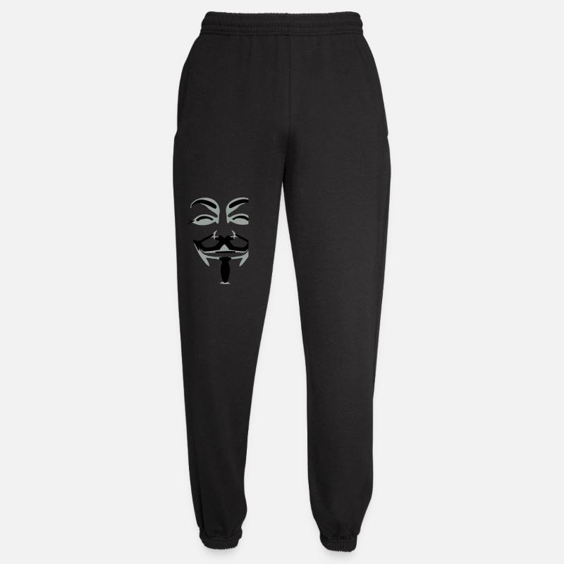 anonymus_vektor_2farb - Unisex Jogginghose - Schwarz