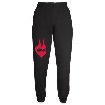 I Love Kölle Köln Herz mit Kölner Dom - Unisex Jogginghose - Schwarz - Vorne - AI Model Female 172 light (172cm)