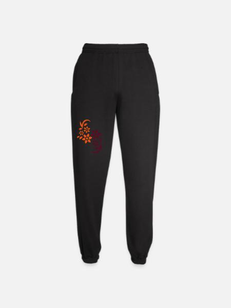 Fleur - Pantalon de jogging unisexe - noir