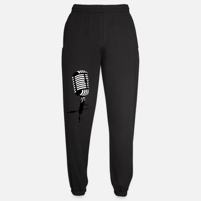 Mikrofon microphone - Unisex Jogginghose - Schwarz