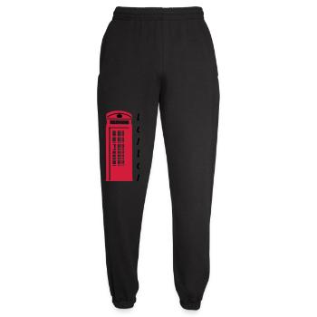 Phone Box London - Unisex Jogginghose - Schwarz - Vorne - AI Model Female 172 light (172cm)