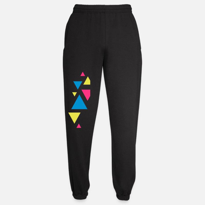 dreiecke design formen hipster - Unisex Jogginghose - Schwarz