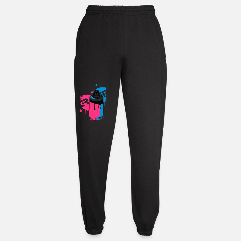 spray can Graffiti Style - Unisex Joggers - black