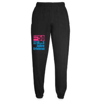 Je ne suis pas 50 années - Pantalon de jogging unisexe - noir - Devant - AI Model Female 172 light (172cm)