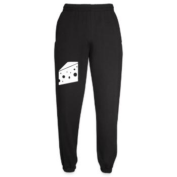 großes Stück Käse mit Löchern - Unisex Jogginghose - Schwarz - Vorne - AI Model Female 172 light (172cm)