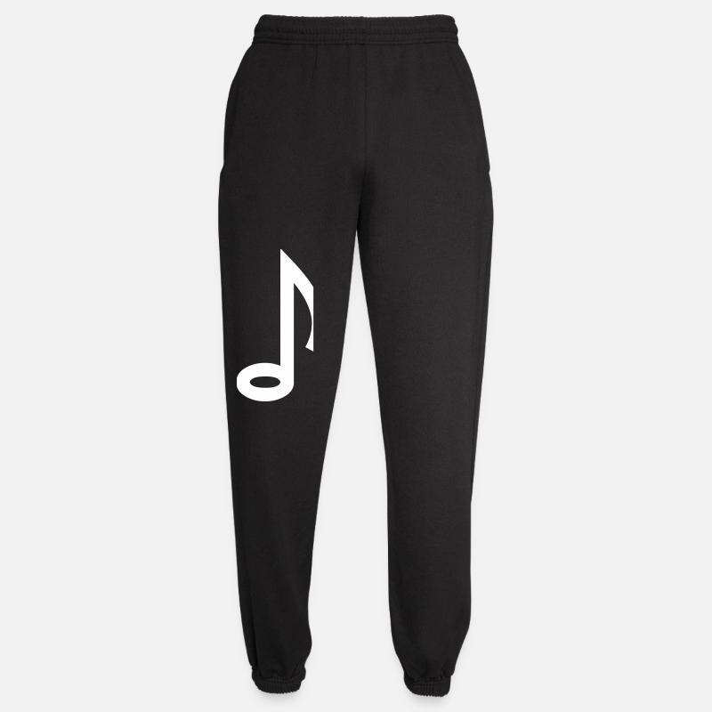 Note Icon - Unisex Joggers - black