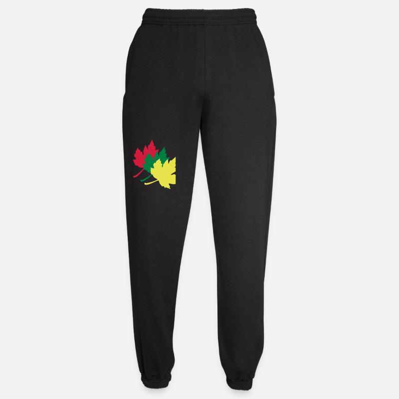 Feuille d'érable - Pantalon de jogging unisexe - noir