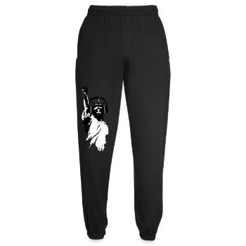 DJ Statue de la Liberté casque - Pantalon de jogging unisexe - noir - Devant - AI Model Female 172 light (172cm)
