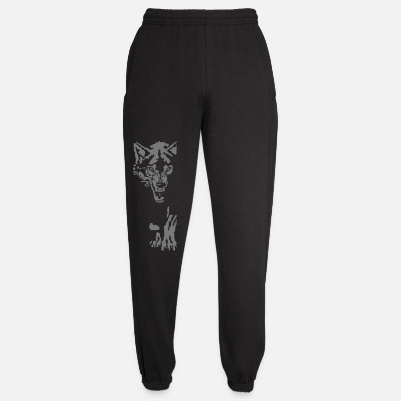 Wolf - Unisex Jogginghose - Schwarz