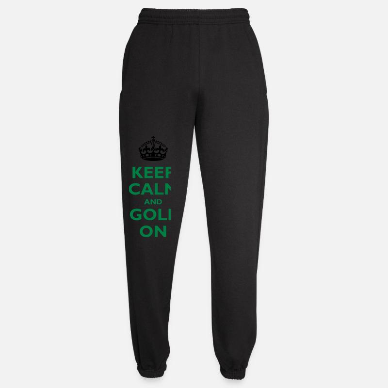 Keep calm and golf on - Unisex Joggers - black