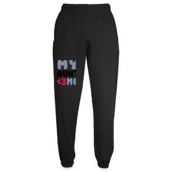 My aunt loves me - Unisex Joggers - black - Front - AI Model Female 172 light (172cm)