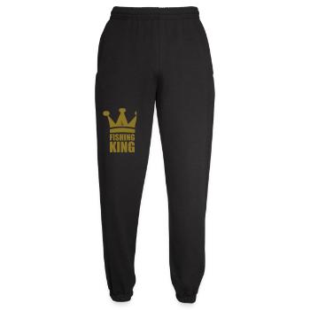 Fishing King - Pantalon de jogging unisexe - noir - Devant - AI Model Female 172 light (172cm)