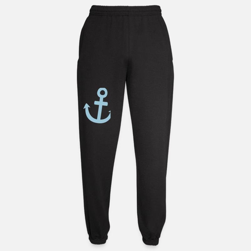 Illustration Anker Symbol maritim - Unisex Jogginghose - Schwarz