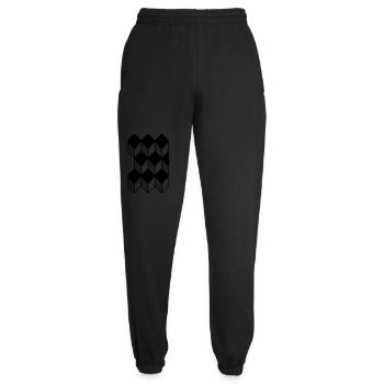 cube 3D - Pantalon de jogging unisexe - noir - Devant - AI Model Female 172 light (172cm)