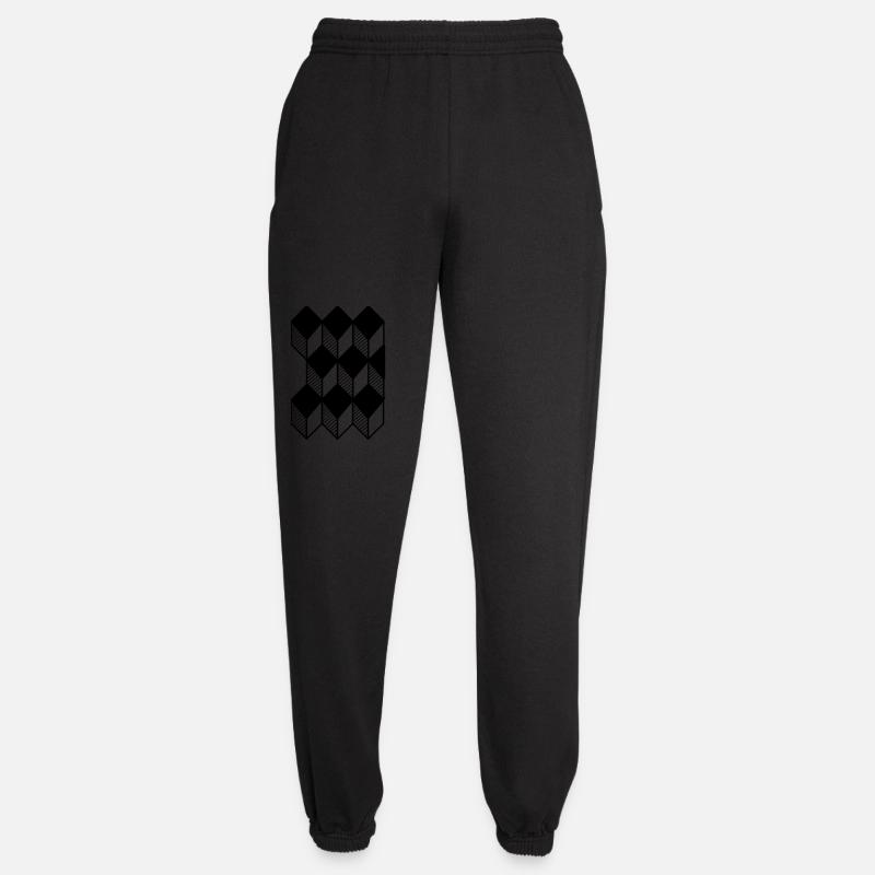 cube 3D - Pantalon de jogging unisexe - noir