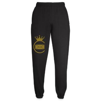 Postman / Briefträger / Postier - Unisex Jogginghose - Schwarz - Vorne - AI Model Female 172 light (172cm)