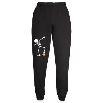 Dab dabbing skeleton rugby - American football - Unisex Jogginghose - Schwarz - Vorne - AI Model Female 172 light (172cm)