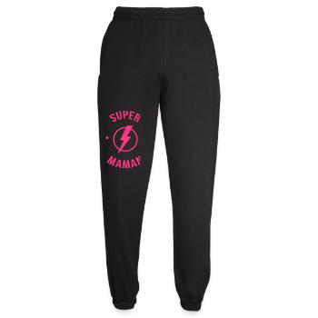 Maman - Fête des Mères - Anniversaire - Bébé - Pantalon de jogging unisexe - noir - Devant - AI Model Female 172 light (172cm)