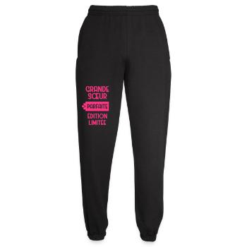 Grande Soeur Sœur Naissance Bébé Famille - Unisex Joggers - black - Front - AI Model Female 172 light (172cm)