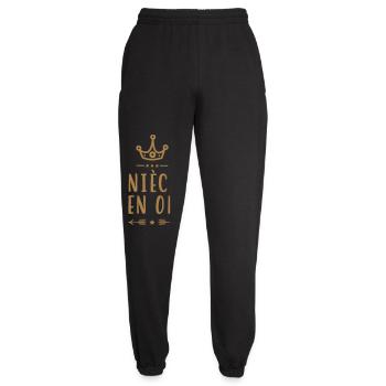 Neveu Nièce Oncle Tante Famille Bébé Noël - Unisex Joggers - black - Front - AI Model Female 172 light (172cm)