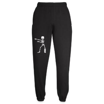 Gebrochenes Bein Gips Skelett floss dance flossing - Unisex Jogginghose - Schwarz - Vorne - AI Model Female 172 light (172cm)