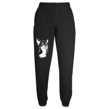 Tête de Chihuahua "Black Edition" - Pantalon de jogging unisexe - noir - Devant - AI Model Female 172 light (172cm)