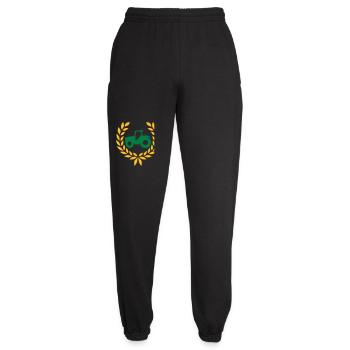 Traktor Lorbeerkranz Bauernhof - Unisex Jogginghose - Schwarz - Vorne - AI Model Female 172 light (172cm)