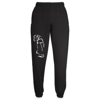 Rhodesian Ridgeback « Black Edition » - Pantalon de jogging unisexe - noir - Devant - AI Model Female 172 light (172cm)