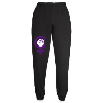 Symbole féministe Droits des femmes Faust - Pantalon de jogging unisexe - noir - Devant - AI Model Female 172 light (172cm)