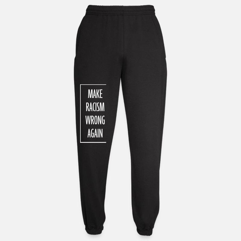 make racism wrong again - Unisex Joggers - black