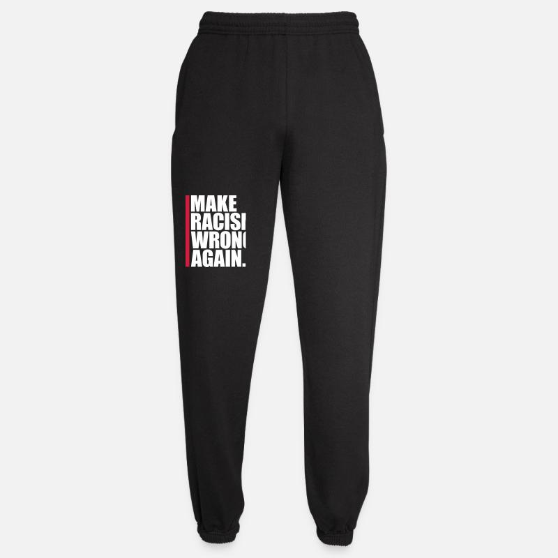make racism wrong again - Unisex Joggers - black