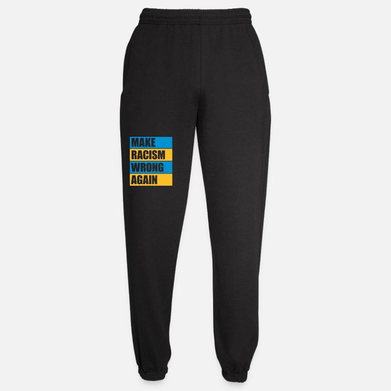 make racism wrong again - Unisex Joggers - black