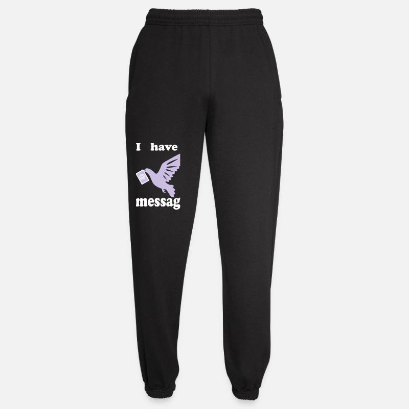 Friedenstaube Vogel - Unisex Jogginghose - Schwarz