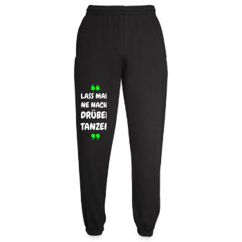 Lass mal ne Nacht drüber Tanzen - Party Shirt - Unisex Jogginghose - Schwarz - Vorne - AI Model Female 172 light (172cm)