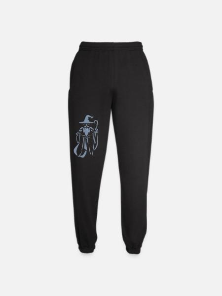 Arcane Wizard with Staff - Unisex Joggers - black