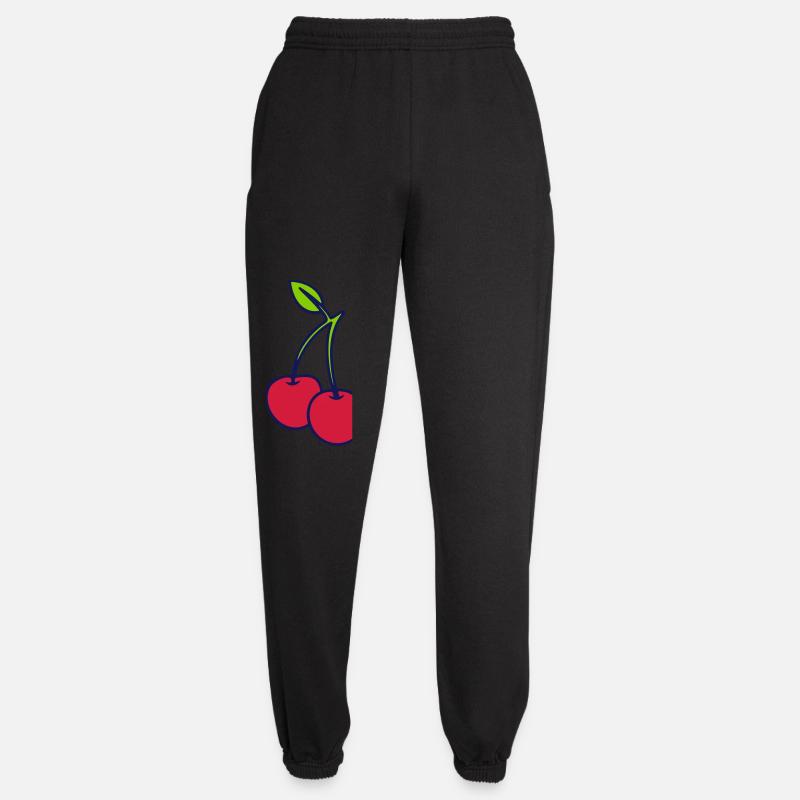 Kirschen - Unisex Jogginghose - Schwarz