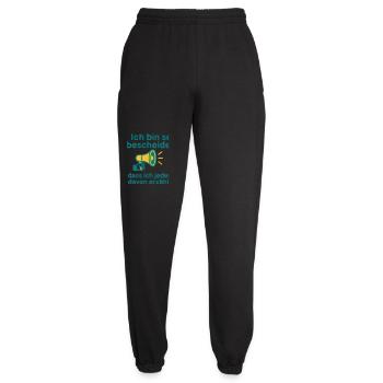 Ich bin so bescheiden - Unisex Jogginghose - Schwarz - Vorne - AI Model Female 172 light (172cm)