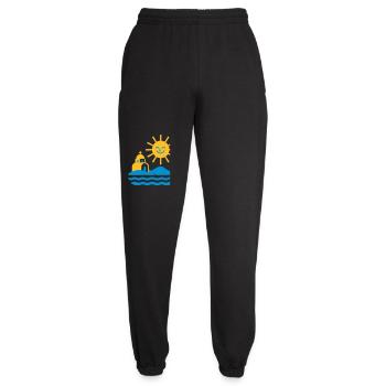 Greece Sun and Sea - Unisex Joggers - black - Front - AI Model Female 172 light (172cm)